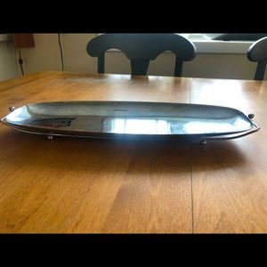 Silver plated appetizer platter